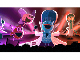 Google : Doodle Concours Eurovision de la chanson