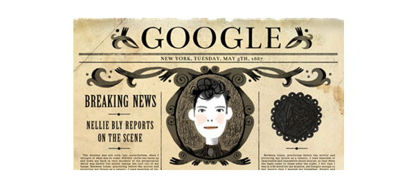 Google : Doodle Nellie Bly