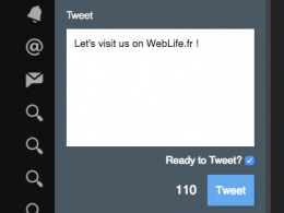 TweetDeck : Confirmation step