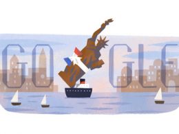Google : Doodle Statue de la Liberté