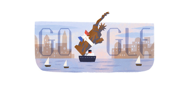 Google : Doodle Statue de la Liberté