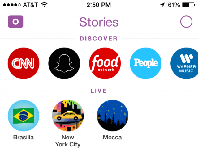 Snapchat Discover Stories