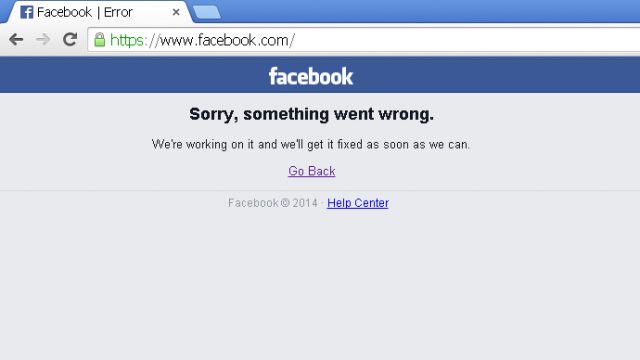 Facebook down