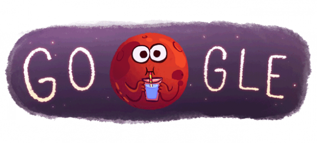 Google : Doodle Eau sur Mars