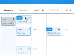 Buffer : Calendrier de publications