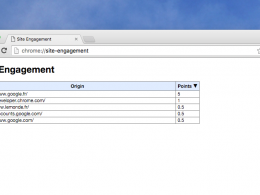 Google Chrome : Score de l'engagement des internautes