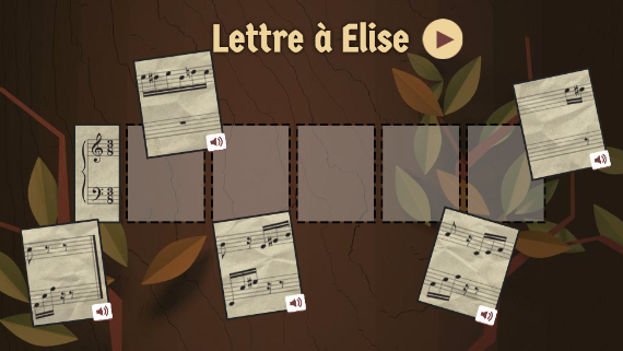 Google : Doodle Beethoven - Lettre à Elise