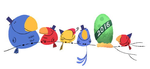 Google : Doodle Bonne Année 2016
