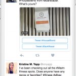 Twitter : Conversational ads - Tweet publié