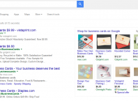 Google AdWords : 4 liens sponsorisés en zone premium