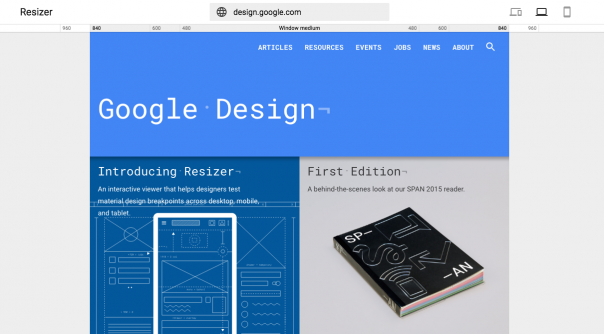 Google Resizer : Site responsive - Points de rupture