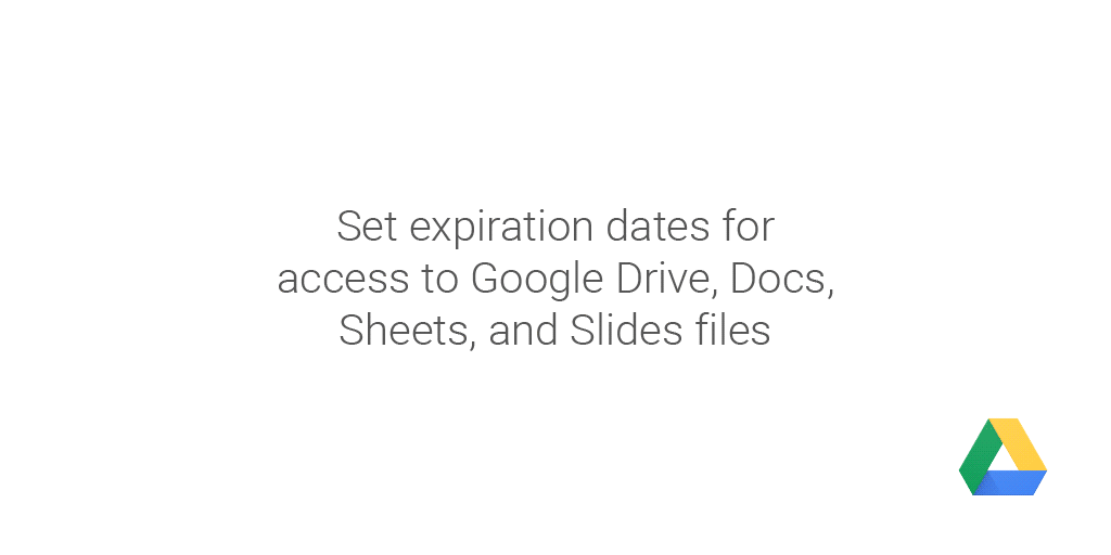Google Drive : Expiration du partage