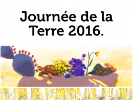 Google : Doodles pour la Journée de la Terre 2016-doodles