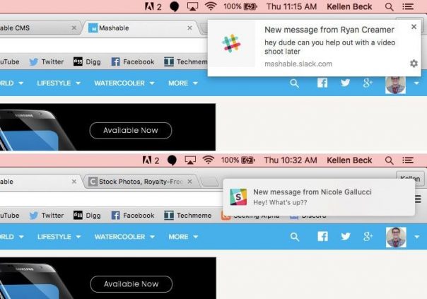 Notifications Chrome