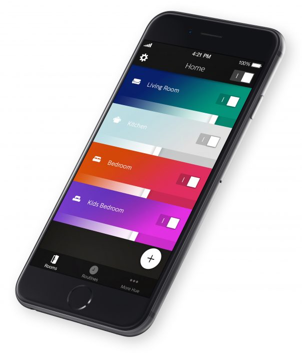 Philips Hue : Nouvelle application mobile - Pièces de la maison