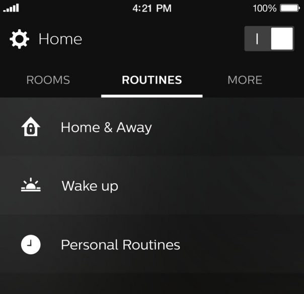 Philips Hue : Nouvelle application mobile - Routines