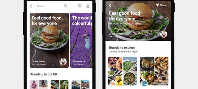 Pinterest : Collections de sujets tendances