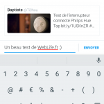 Twitter : Bouton de partage de tweet par DM - Commentaire