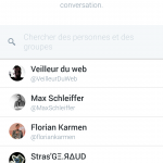 Twitter : Bouton de partage de tweet par DM - Personnes et groupes