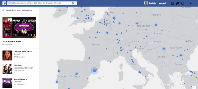 Facebook : Vidéo en direct