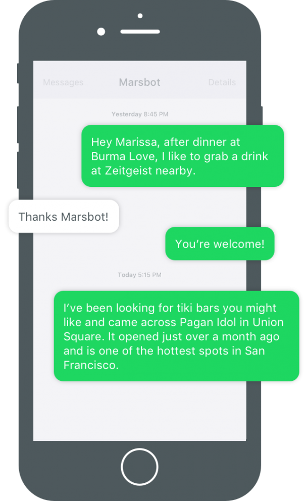 Foursquare : Marsbot