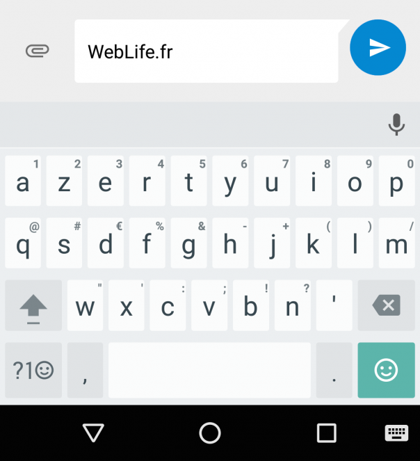 Clavier Google : Symboles & bordures des touches