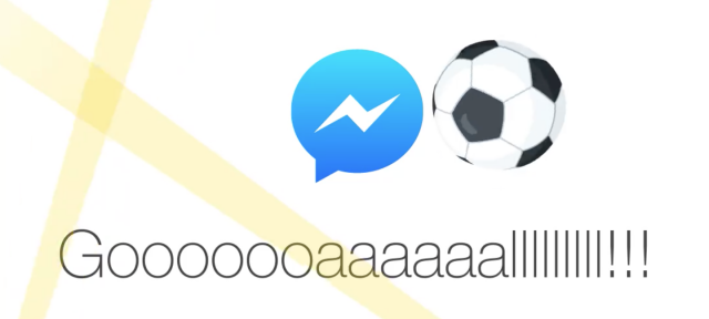 Facebook Messenger : Jeu de foot