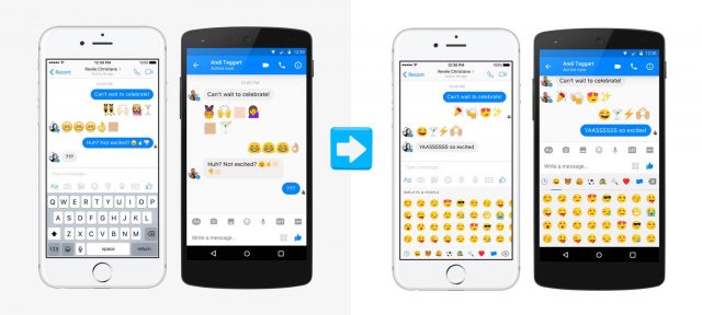 Facebook Messenger : Nouveaux emojis