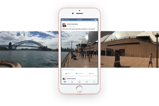 Facebook : Photo à 360 degrés - Fil d'actu