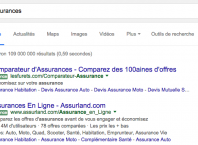 Google AdWords : Etiquettes vertes