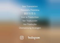 Instagram : Bouton de traduction