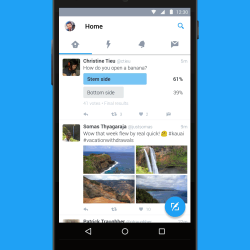 Twitter : Android - Material design