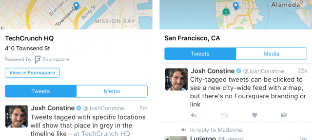 Twitter : Localisation des tweets avec Foursquare