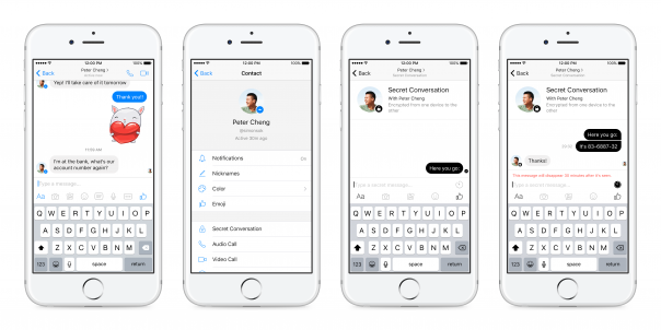 Facebook Messenger : Conversations secrètes