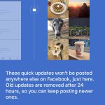 Facebook : Quick Updates - Explications