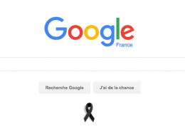 Google France : Ruban noir pour les attentats de Nice