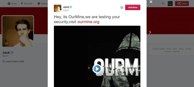 Twitter : Jack Dorsey - OurMine