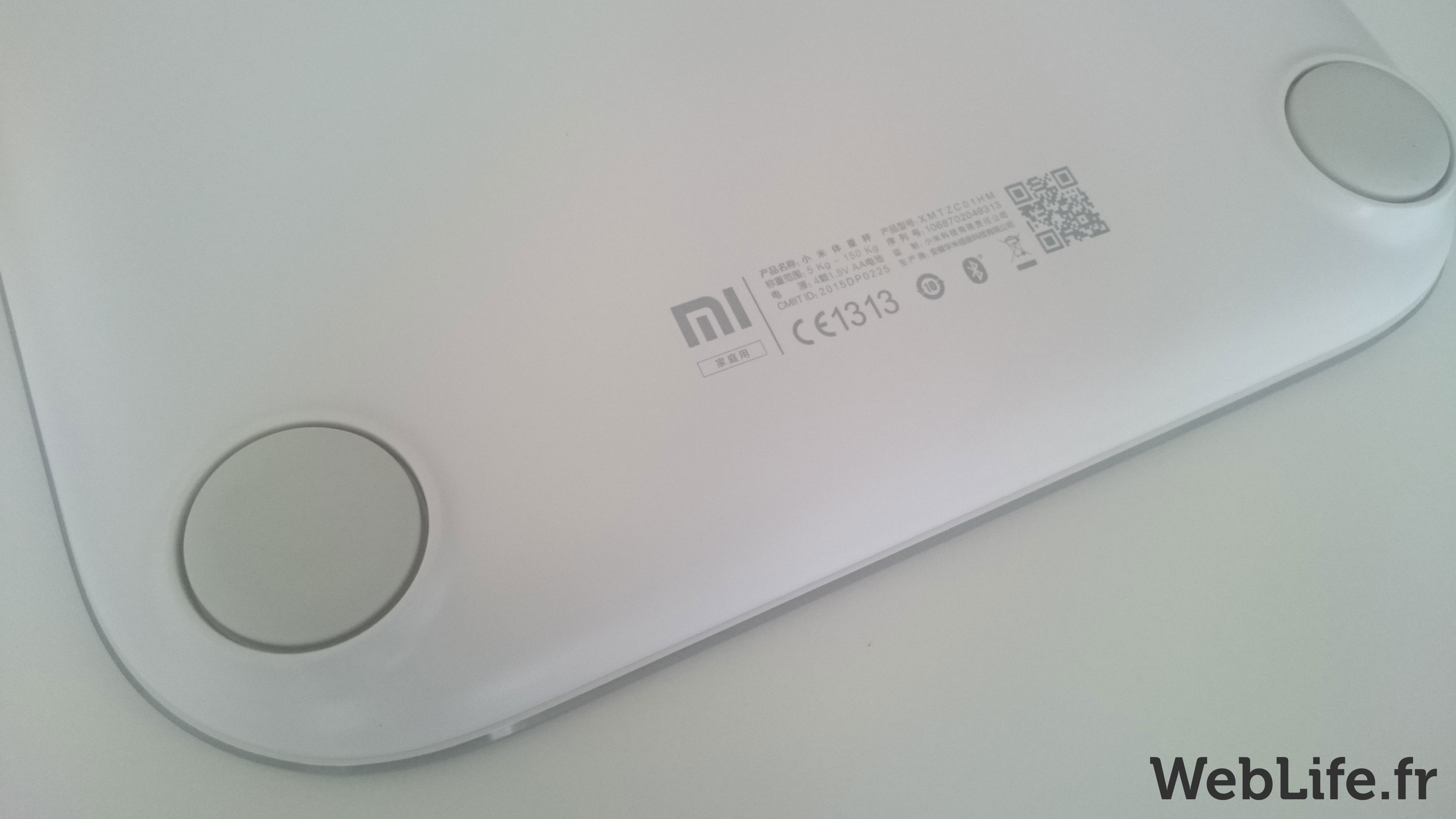 Test de la balance connectée Xiaomi Mi Smart Scale - WebLife