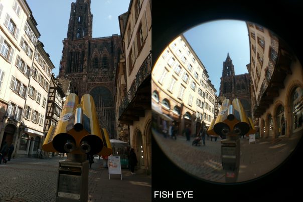 cathedrale avec et sans fish eye