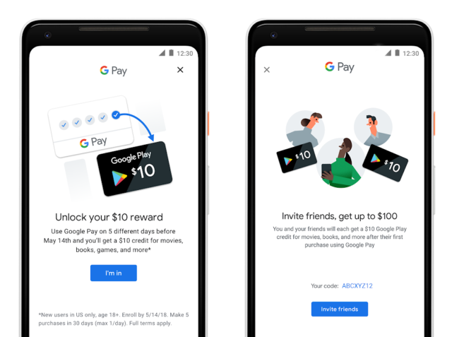 Google Pay : Offres