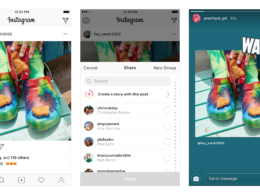 Instagram : Partage de photo en story