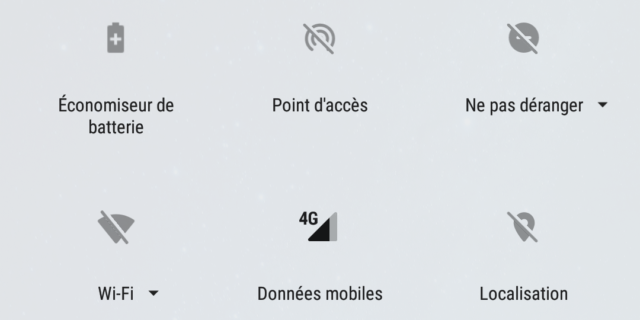 Android 8.1 Oreo : Réglages rapides