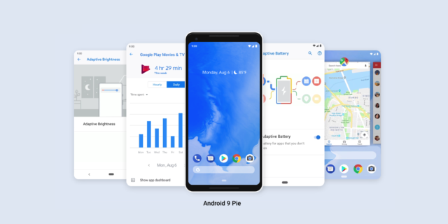   Android 9 Pie "title =" Android 9 Pie "/> </div>
<p>  The name and details of what's new with the following major release from Google's mobile operating system is known. ” width=”640″ height=”360″ srcset=”https://www.weblife.fr/wp-content/uploads/2018/08/android-9-pie-logo-640×360.png 640w, https://www.weblife.fr/wp-content/uploads/2018/08/android-9-pie-logo.png 728w” sizes=”(max-width: 640px) 100vw, 640px”/></noscript></p>
<h2>  Android 9 Pie </strong> </p>
<p><img loading=