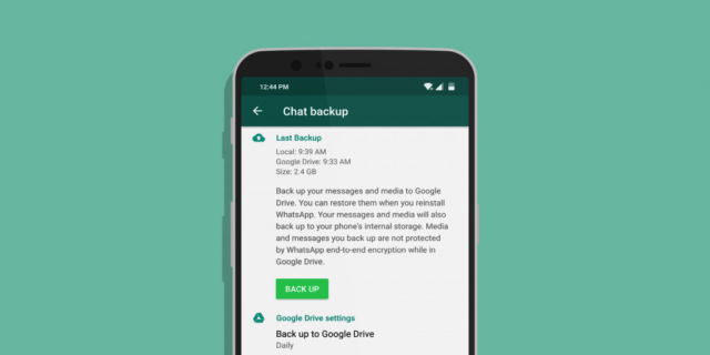 WhatsApp : Les sauvegardes plus décomptées du stockage Google Drive