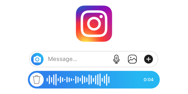 Instagram Direct : Message vocal