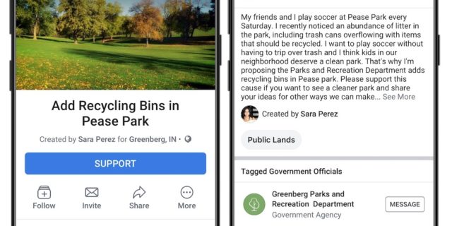 Facebook : Lancer une pétition