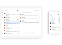 App mobile Gmail en Material Design