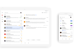 App mobile Gmail en Material Design