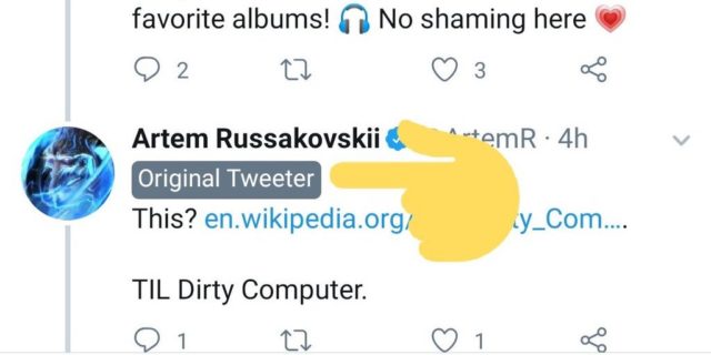 Twitter : Original Tweeter