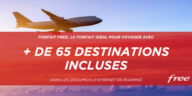 Free Mobile : Roaming à l'international pour plus de 65 destinations